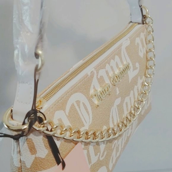 Juicy Couture Golden Sands Monogram Canvas Logo Tote - Picture 2 of 9